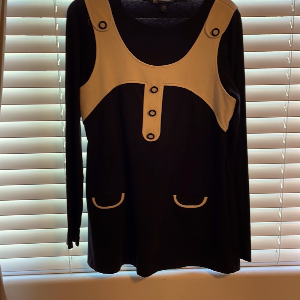 Black sweater blouse